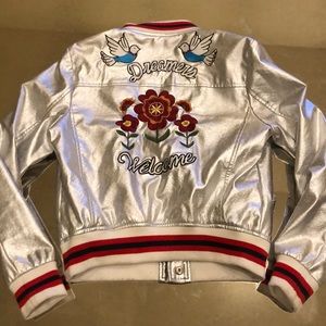 Forever 21 Silver Metallic Jacket